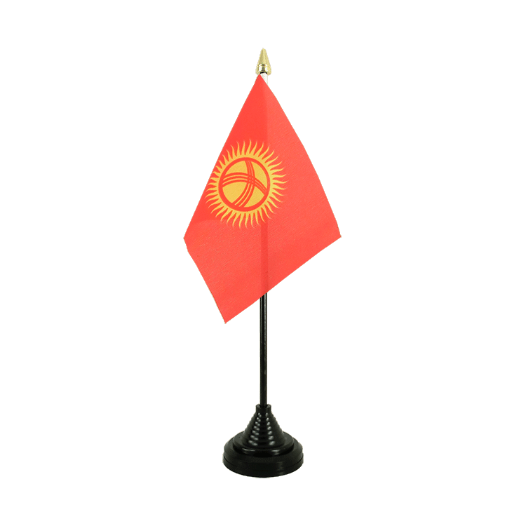 Kirghizistan Mini drapeau de table 10 x 15 cm