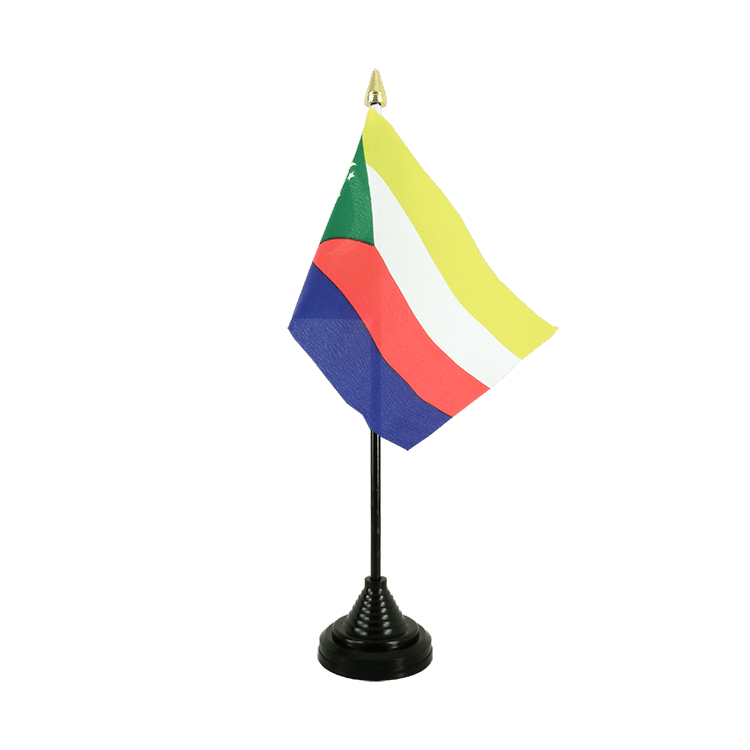 Mini drapeau Comores de table 10 x 15 cm