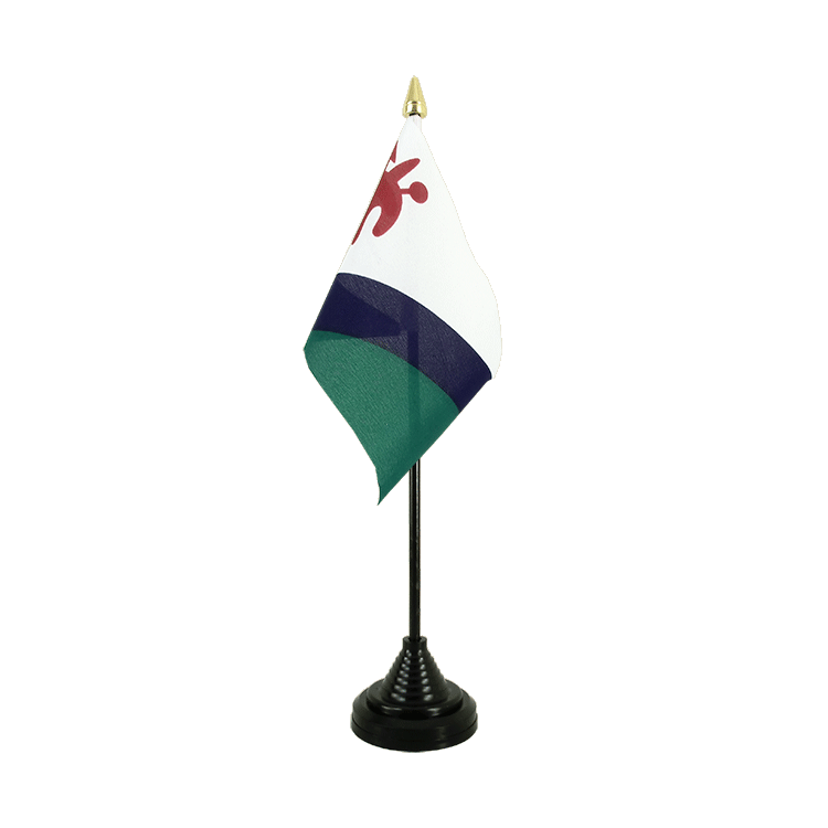 Mini drapeau Lesotho ancien de table 10 x 15 cm