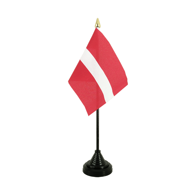 Mini drapeau Lettonie de table 10 x 15 cm