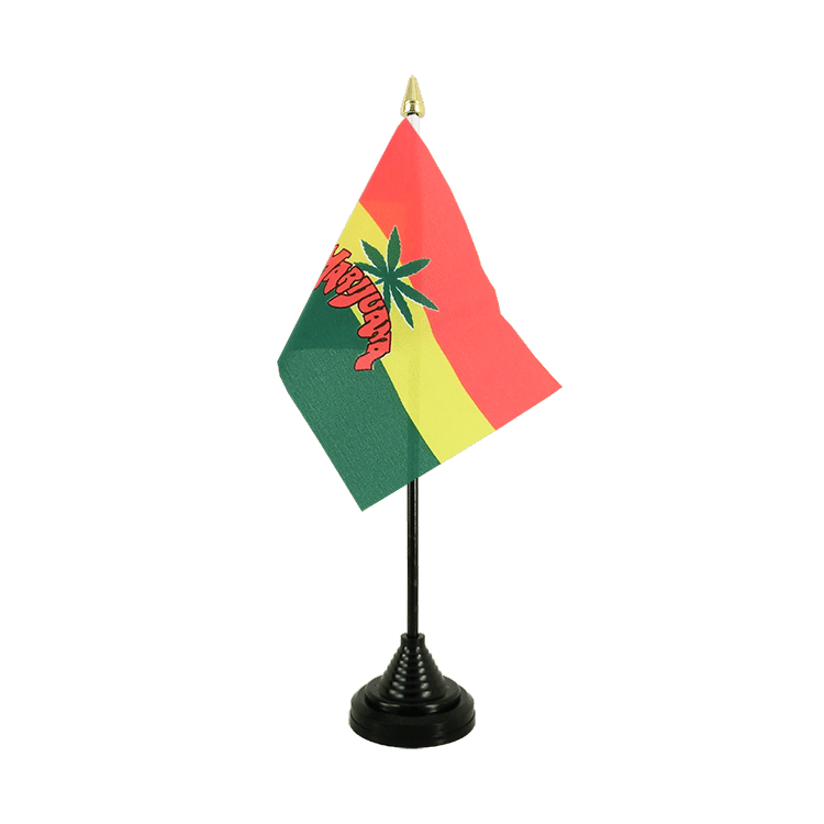 Marijuana Tischflagge 10 x 15 cm