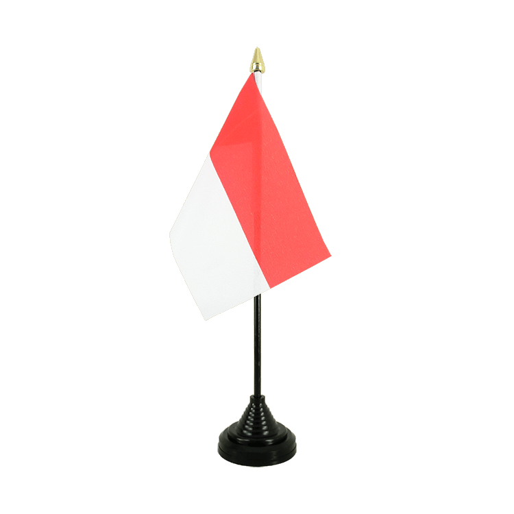 Monaco - Mini drapeau de table 10 x 15 cm