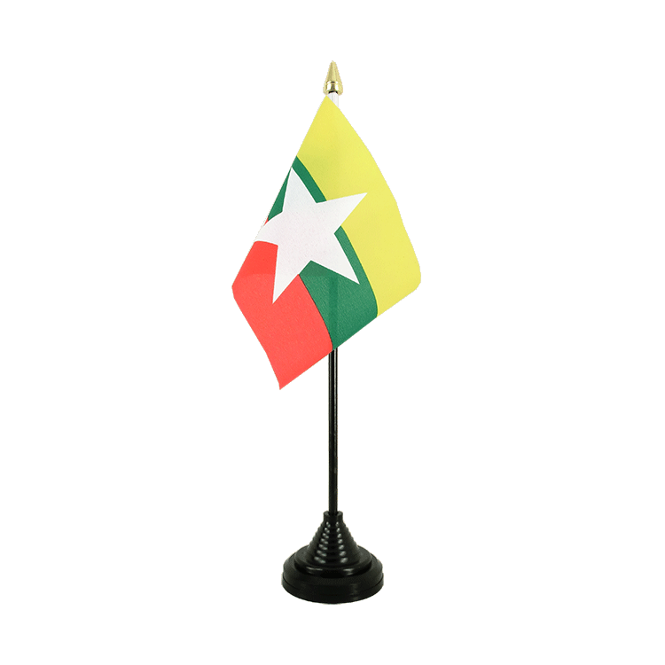 Mini drapeau Birmanie de table 10 x 15 cm