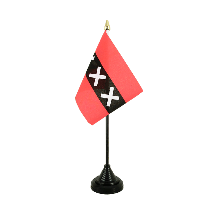Mini drapeau Amsterdam de table 10 x 15 cm