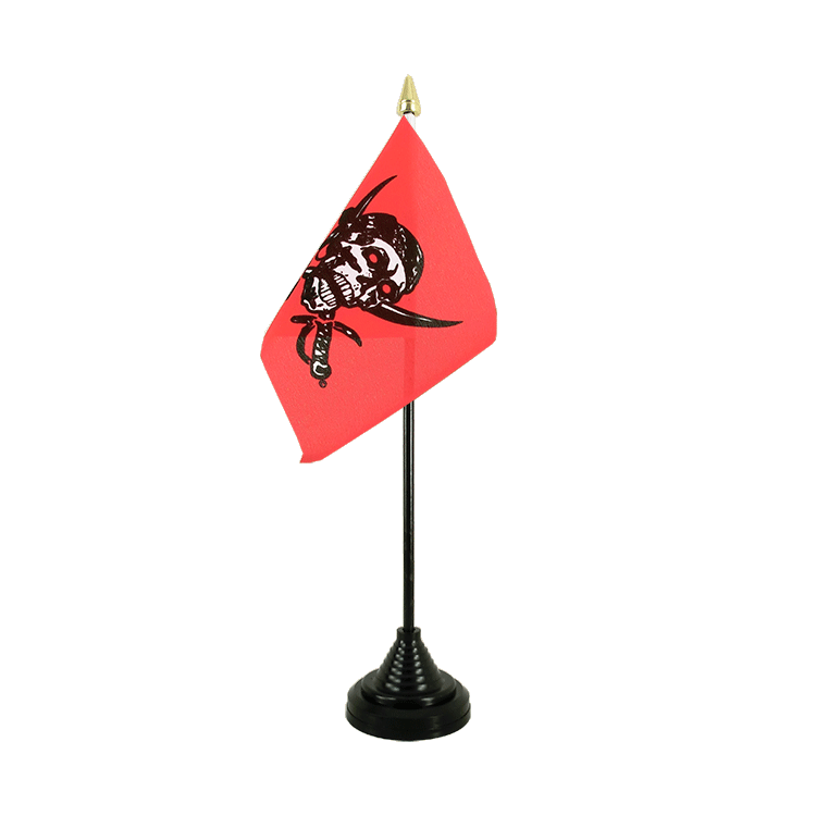 Pirat Rotes Tuch - Tischflagge 10 x 15 cm
