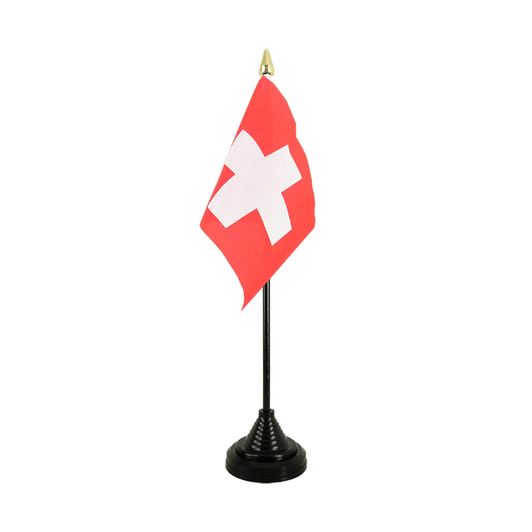 Suisse Mini drapeau de table 10 x 15 cm