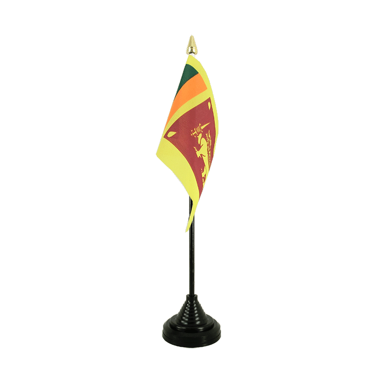 Mini drapeau Sri Lanka de table 10 x 15 cm