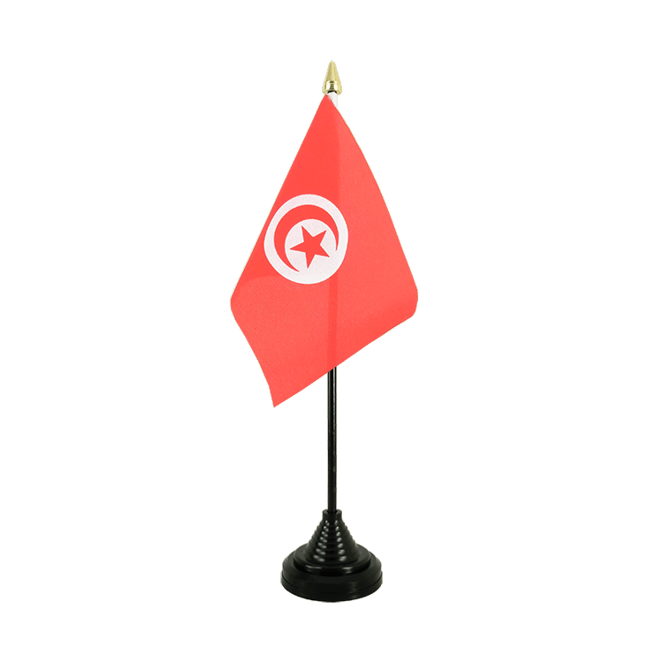 Tunesien Tischflagge 10 x 15 cm