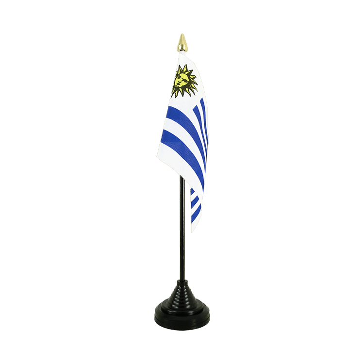 Uruguay Mini drapeau de table 10 x 15 cm