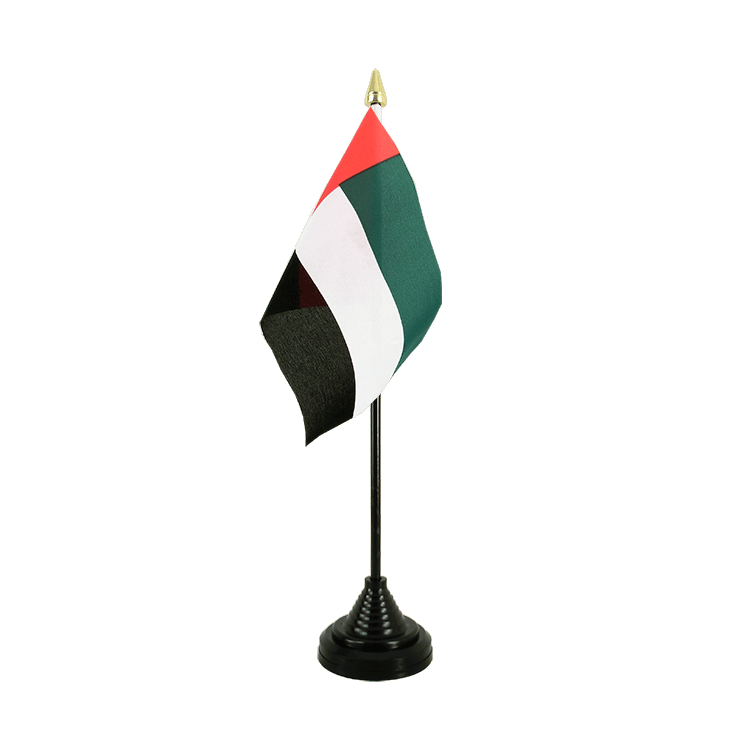 Mini drapeau Émirats Arabes Unis de table 10 x 15 cm