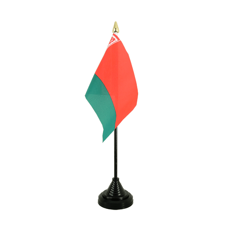 Mini drapeau Biélorussie de table 10 x 15 cm