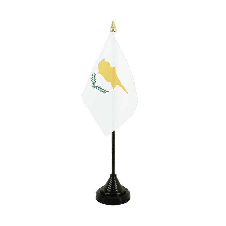 Chypre Mini drapeau de table 10 x 15 cm