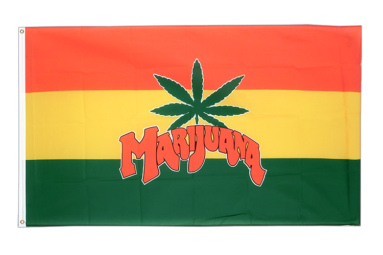 Marijuana Flagge 60 x 90 cm