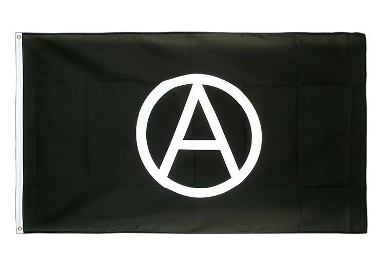 Anarchie - Grand drapeau 150 x 250 cm (géant)