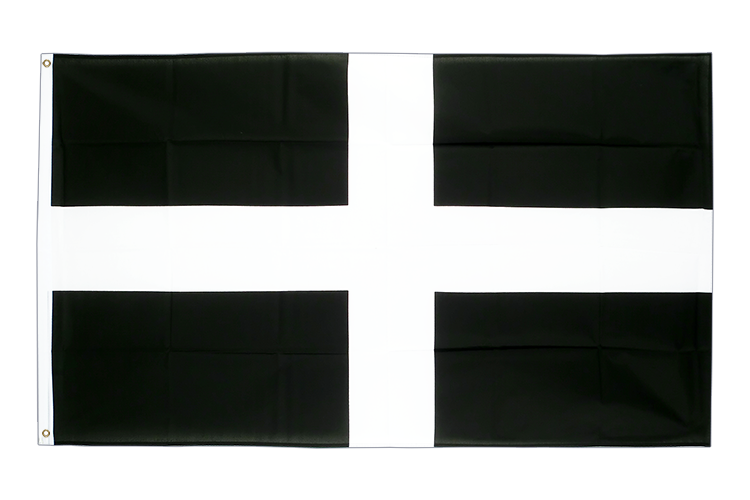 St. Piran Cornwall - Flagge 150 x 250 cm