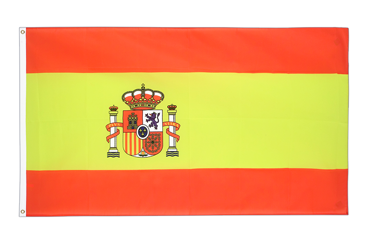 Spanien mit Wappen Flagge 150 x 250 cm