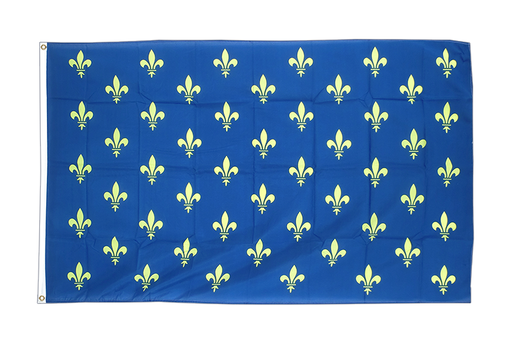 Drapeau Fleur-de-Lys, bleu - 90 x 150 cm