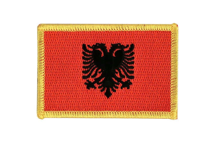 Écusson Albanie 6 x 8 cm