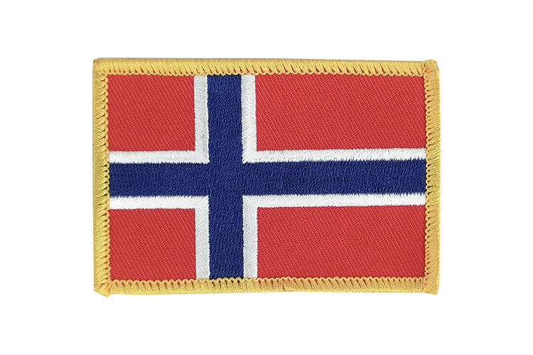 Écusson Norvège 6 x 8 cm