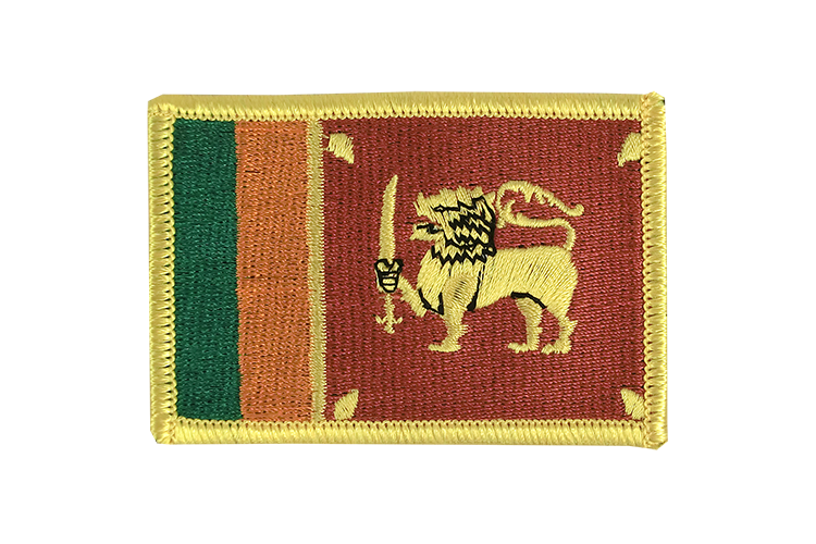 Écusson Sri Lanka 6 x 8 cm