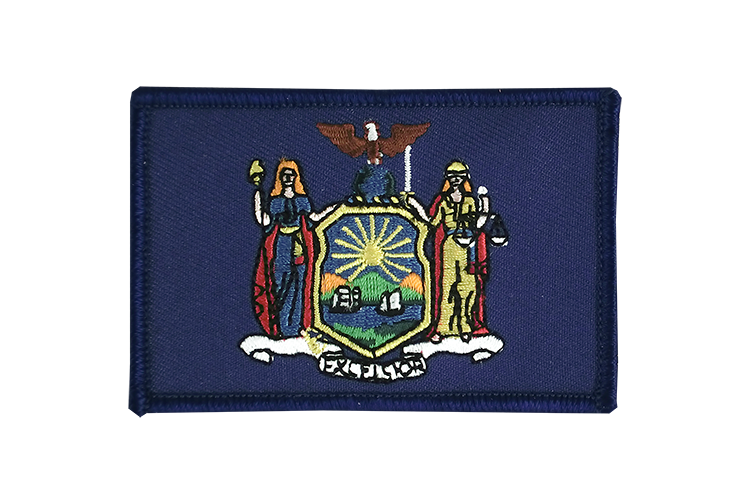 Écusson Thermocollant Bronx NYC - Drapeau De La Ville, 9 X 6 Cm