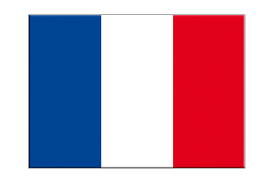 Autocollant drapeau France 7 x 10 cm, 5 pcs
