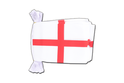 Angleterre St. George - Guirlande fanion 15 x 22 cm