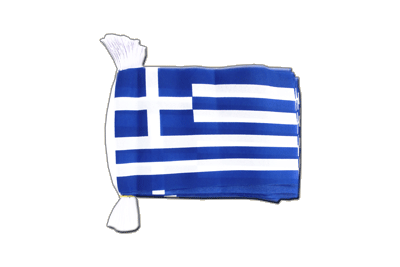 Grèce - Guirlande fanion 15 x 22 cm