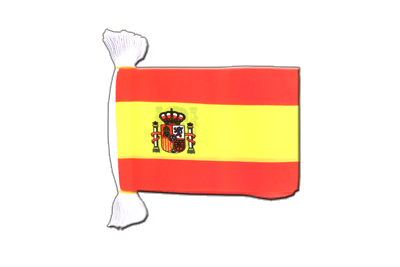 Spanien mit Wappen Fahnenkette 15 x 22 cm
