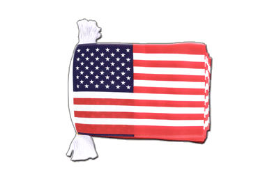 USA - Flag Bunting 6x9", 9 m