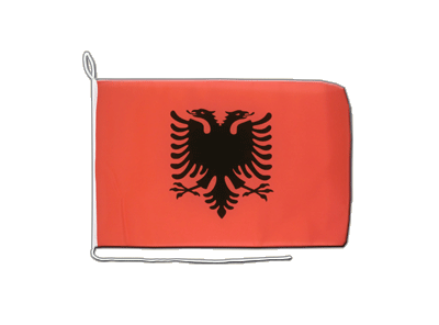 Albanien Bootsflagge 30 x 40 cm