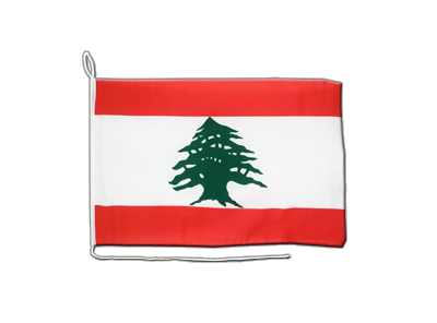 Drapeau Liban pour bateau 30 x 40 cm