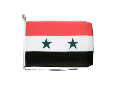 Syrie - Drapeau pour bateau 30 x 40 cm
