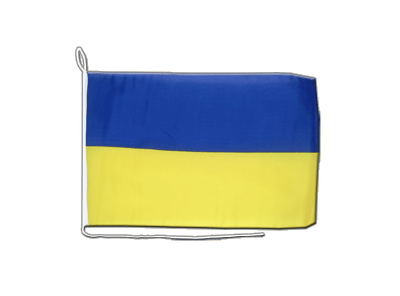 Ukraine - Drapeau pour bateau 30 x 40 cm