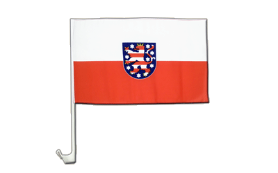 Thuringe - Drapeau pour voiture 30 x 40 cm