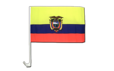 Drapeau Équateur pour voiture 30 x 40 cm