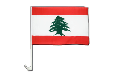 Liban - Drapeau pour voiture 30 x 40 cm