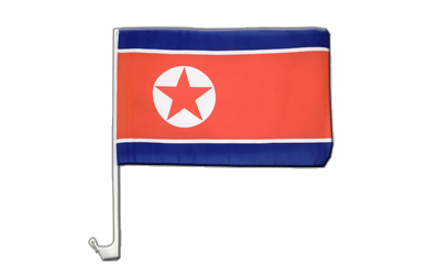 Nordkorea Autofahne 30 x 40 cm