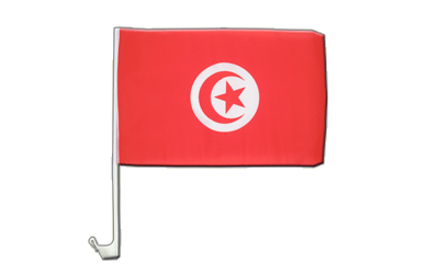 Drapeau Tunisie pour voiture 30 x 40 cm