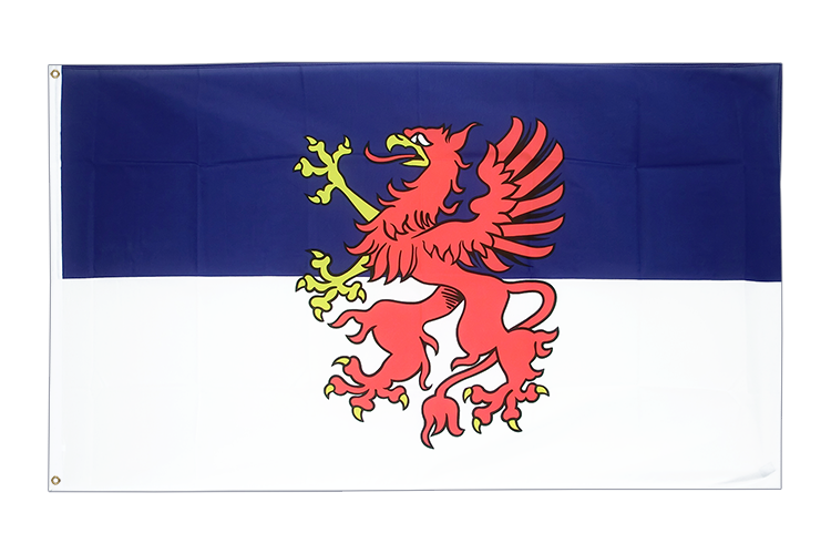 Poméranie - Grand drapeau 150 x 250 cm (géant)