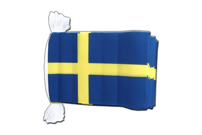 Schweden Fahnenkette 15 x 22 cm