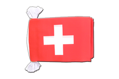 Schweiz Fahnenkette 15 x 22 cm