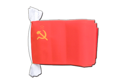 UDSSR Sowjetunion - Fahnenkette 15 x 22 cm