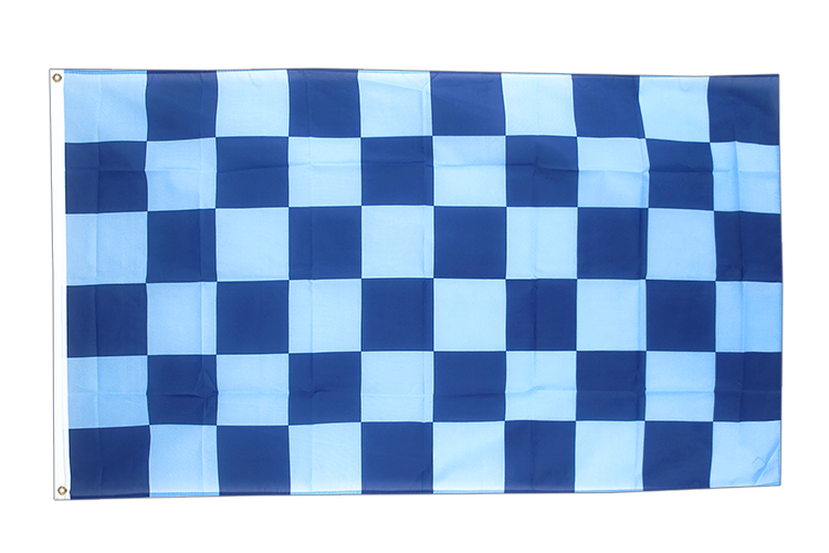 Kariert Blau-Blau Flagge 90 x 150 cm