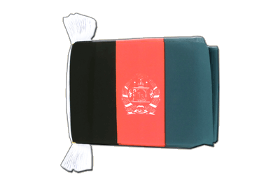 Afghanistan - Guirlande fanion 15 x 22 cm