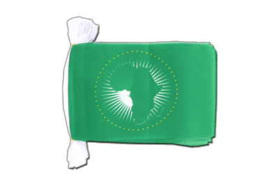 Afrikanische Union AU - Fahnenkette 15 x 22 cm