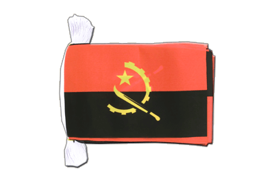 Angola Flag Bunting 6x9", 9 m