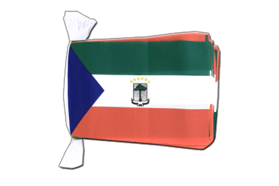 Guinée équatoriale - Guirlande fanion 15 x 22 cm