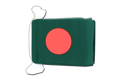 Bangladesch - Fahnenkette 15 x 22 cm