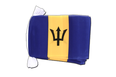 Barbados Fahnenkette - 15 x 22 cm